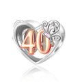 Amarante Jewelry 40th Birthday Butterfly Heart Charm