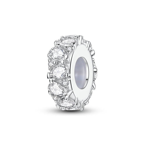 Clear Sparkle Spacer Charm