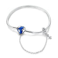 World Map & Airplane Safety Chain Refined Bracelet