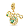 Gold Family Tree of Life & Forever Dangle Charm