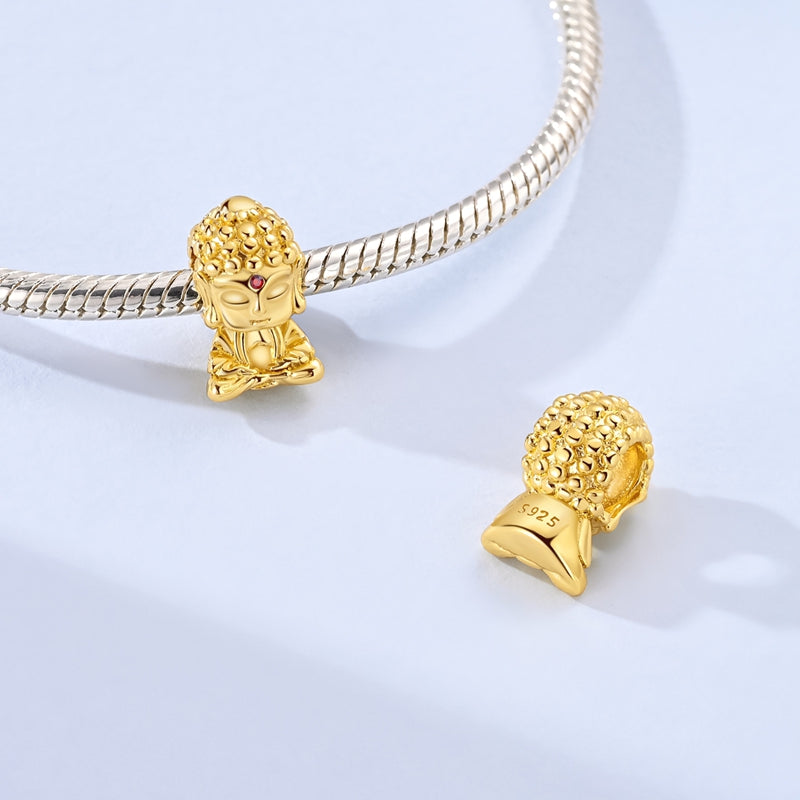 Gold Buddha Charm