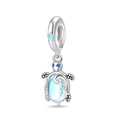 Iridescent Sea Turtle Ocean Glow Detailed Dangle Charm