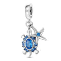 Amarante JewelryMurano Glass Sea Turtle Dangle Charm