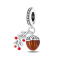Amarante Jewelry Acorn & Leaf Autumn Charm Pendant