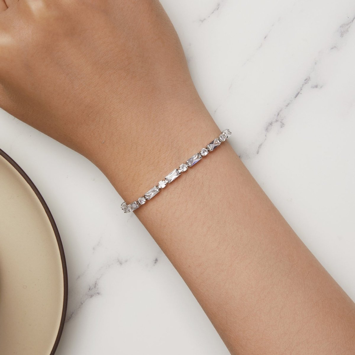 Amarante Jewelry Adjustable Mixed - Cut Crystal Bracelet