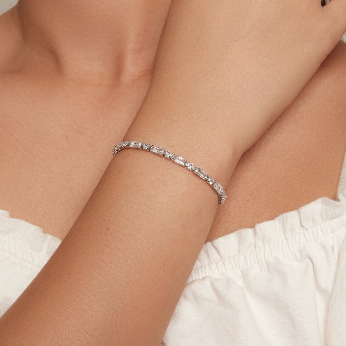 Amarante Jewelry Adjustable Mixed - Cut Crystal Bracelet