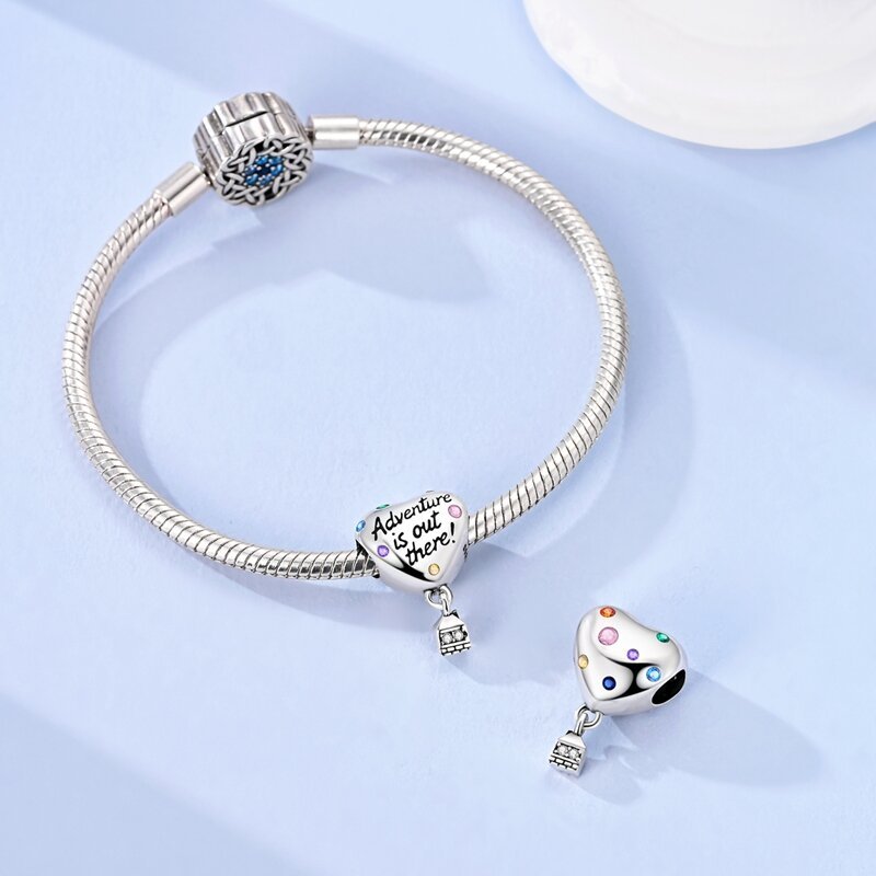 Amarante Jewelry Adventure Is Out There Heart & Balloon Dangle Charm