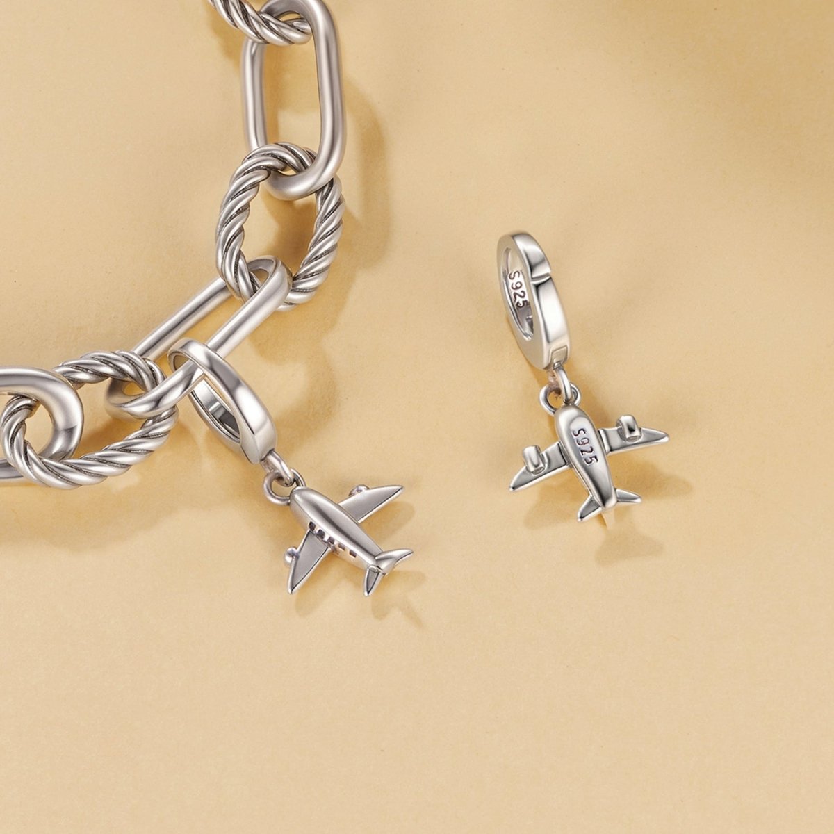 Amarante Jewelry Airplane Dangle Charm