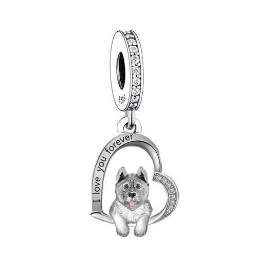 Amarante Jewelry Akita Inu Dog Charm