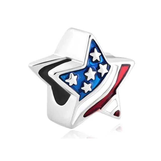 Amarante Jewelry American Patriotic Star Charm
