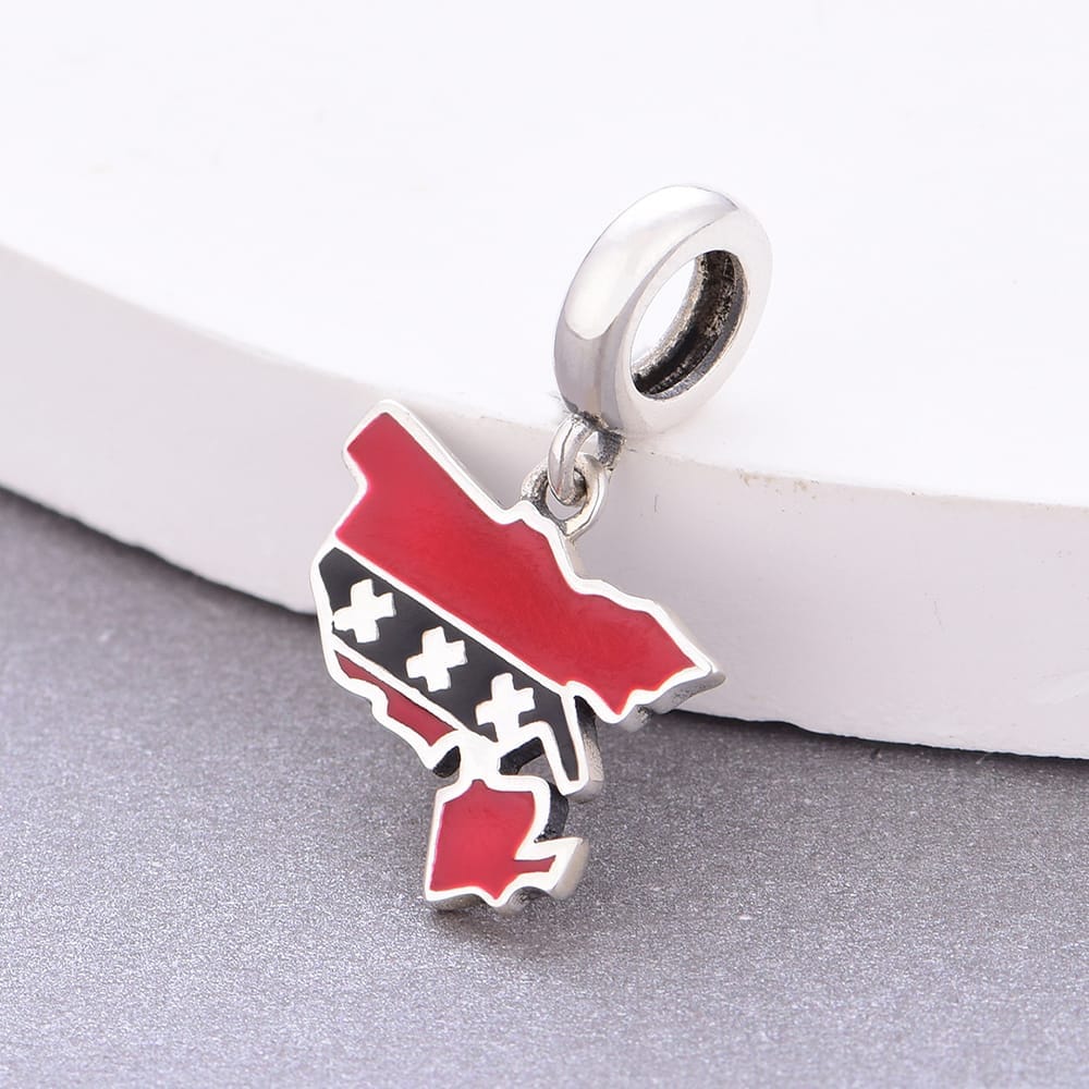 Amarante Jewelry Amsterdam Map Dangle Charm