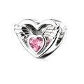 Amarante Jewelry Angel Wings with Pink Heart Charm