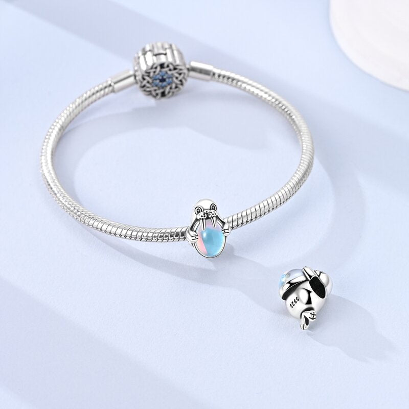 Amarante Jewelry Arctic Walrus Opal Glow Charm