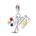 Amarante Jewelry Artist’s Palette & Canvas “Designer of Destiny” Dangle Charm