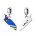 Amarante Jewelry Aruba Island Flag Dangle Charm