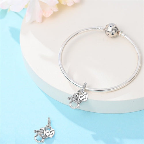 Amarante Jewelry As You Wish Heart Knot Dangle Charm
