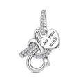 Amarante Jewelry As You Wish Heart Knot Dangle Charm
