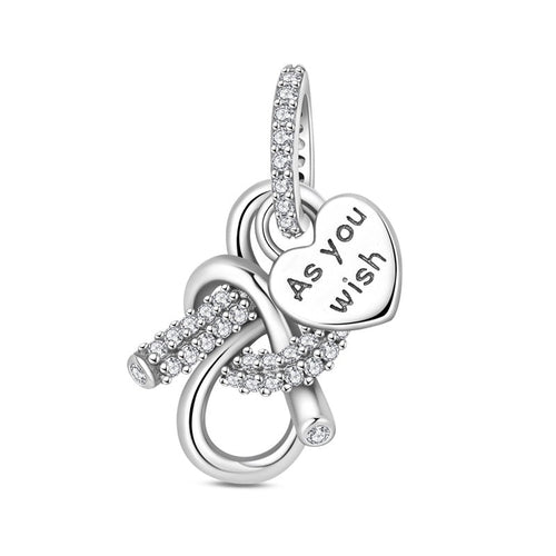 Amarante Jewelry As You Wish Heart Knot Dangle Charm