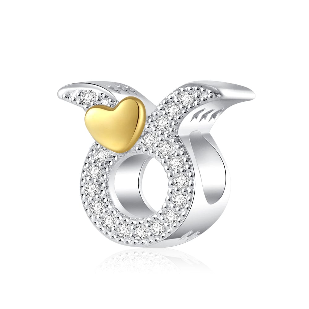 Amarante Jewelry Gold Heart & Pavé Crystals Astrology Signs Zodiac Constellation Charms