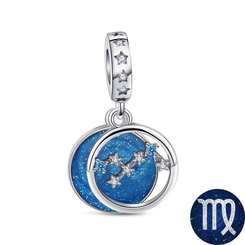 Amarante Jewelry Blue Galaxy Astrology Signs Zodiac Constellation Charms