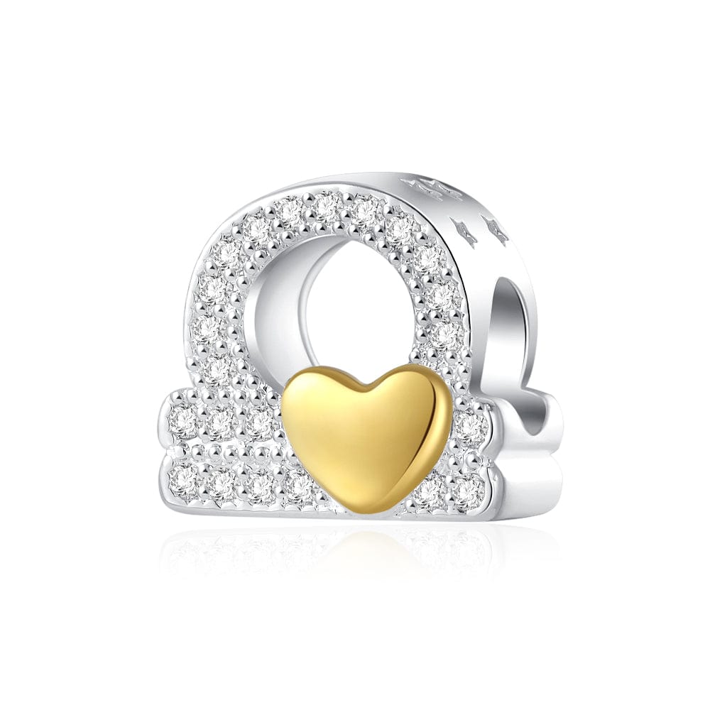Amarante Jewelry Gold Heart & Pavé Crystals Astrology Signs Zodiac Constellation Charms