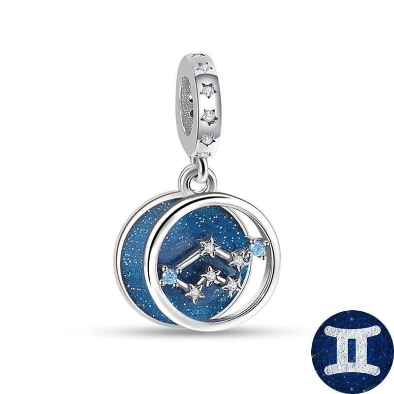 Amarante Jewelry Blue Galaxy Astrology Signs Zodiac Constellation Charms