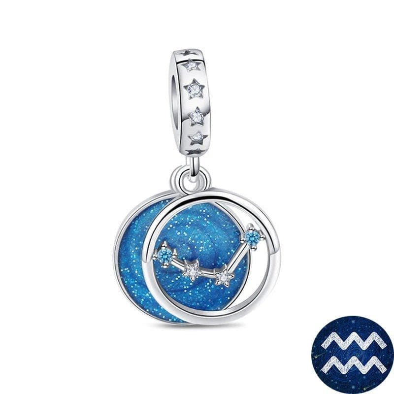 Amarante Jewelry Blue Galaxy Astrology Signs Zodiac Constellation Charms