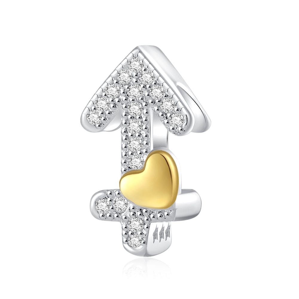 Amarante Jewelry Gold Heart & Pavé Crystals Astrology Signs Zodiac Constellation Charms