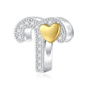 Amarante Jewelry Gold Heart & Pavé Crystals Astrology Signs Zodiac Constellation Charms