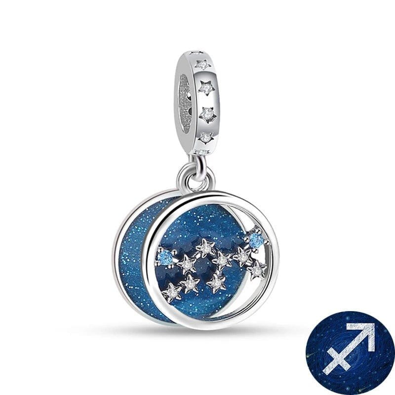 Amarante Jewelry Blue Galaxy Astrology Signs Zodiac Constellation Charms