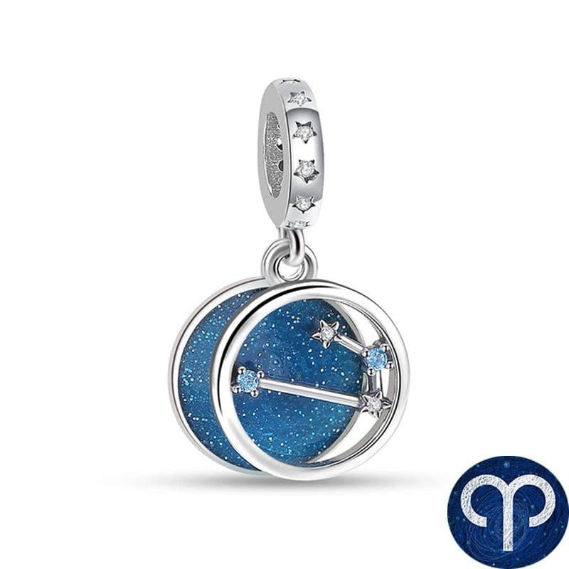 Amarante Jewelry Blue Galaxy Astrology Signs Zodiac Constellation Charms