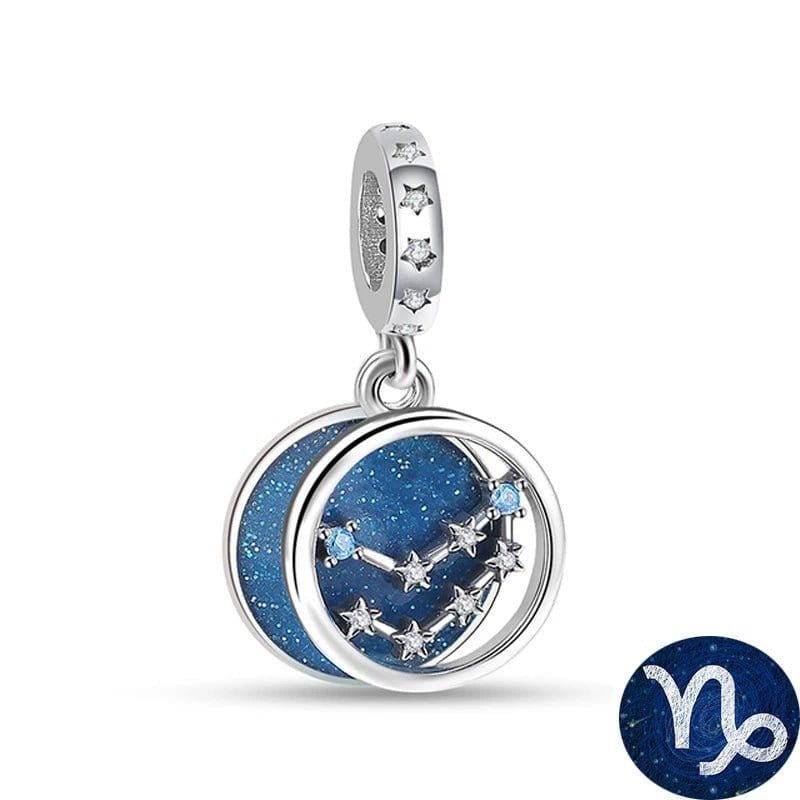Amarante Jewelry Blue Galaxy Astrology Signs Zodiac Constellation Charms