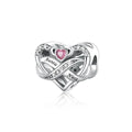 Amarante Jewelry Auntie Niece Heart Infinity Charm