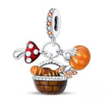 Amarante Jewelry Autumn Basket Mushroom, Bread & Pumpkin Charm
