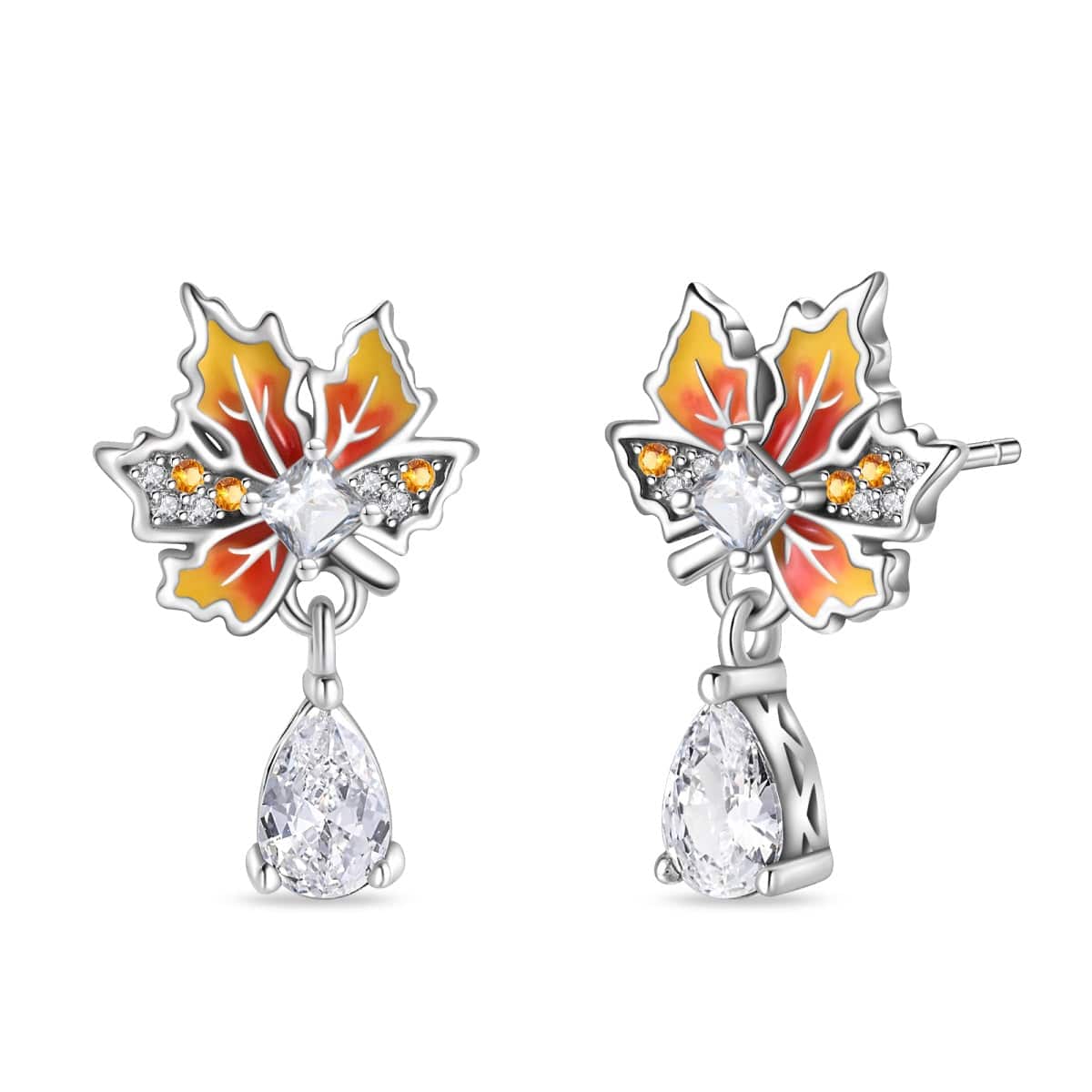 Amarante Jewelry Autumn Glow Maple Leaf Drop Earring