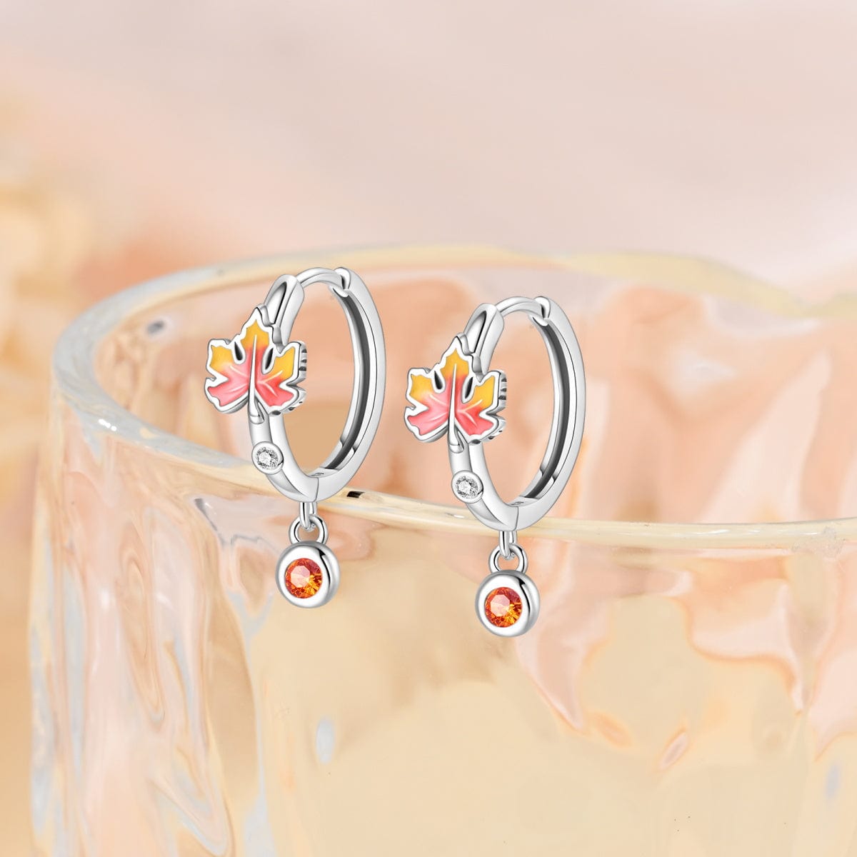 Amarante Jewelry Autumn Glow Maple Leaf Earrings