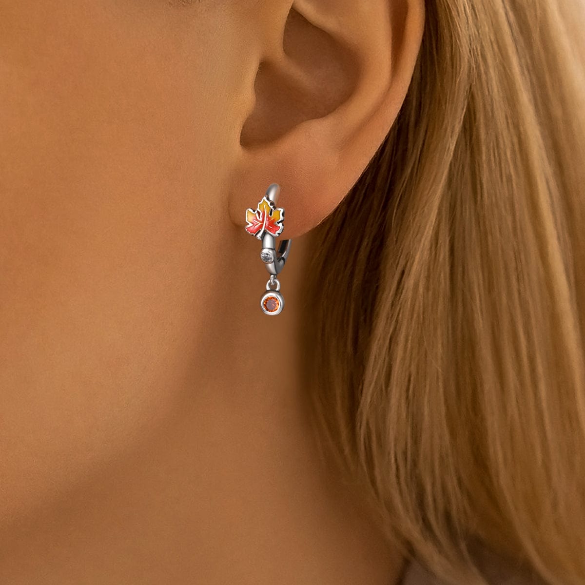 Amarante Jewelry Autumn Glow Maple Leaf Earrings