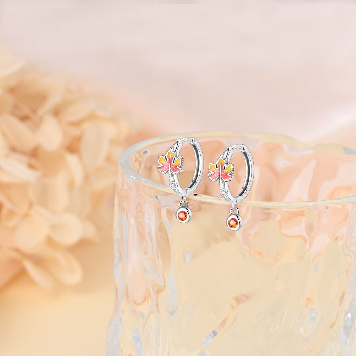 Amarante Jewelry Autumn Glow Maple Leaf Earrings