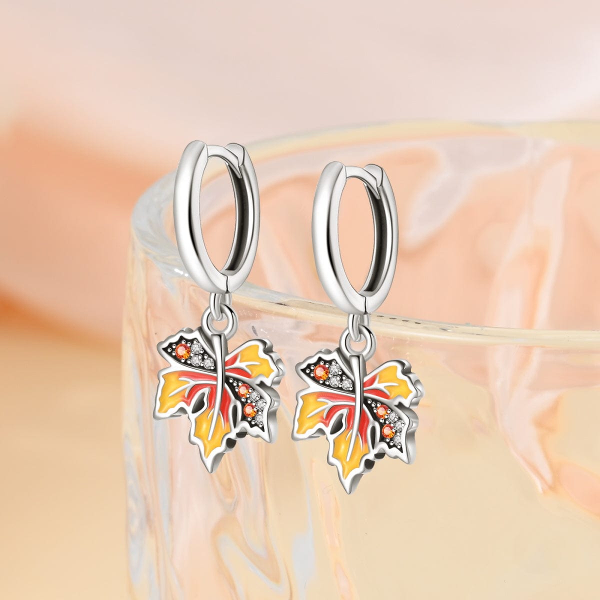 Amarante Jewelry Autumn Maple Leaf Drop Earrings