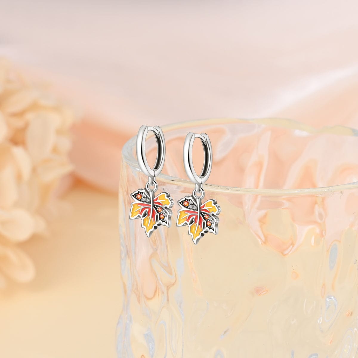 Amarante Jewelry Autumn Maple Leaf Drop Earrings