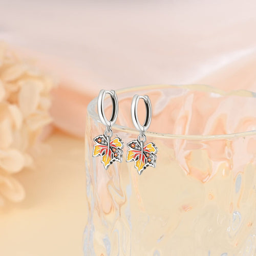 Amarante Jewelry Autumn Maple Leaf Drop Earrings
