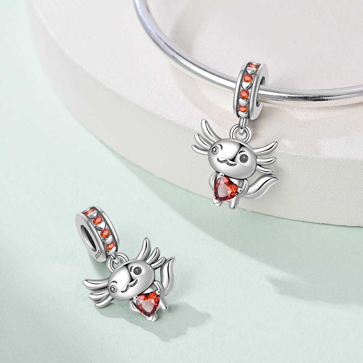 Amarante Jewelry Axolotl Love Dangle Charm