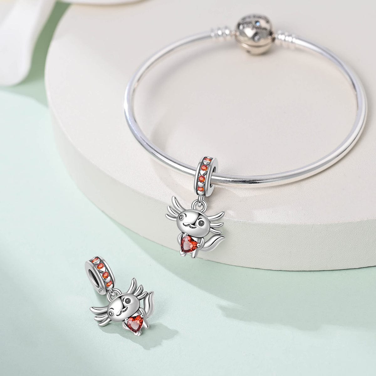 Amarante Jewelry Axolotl Love Dangle Charm