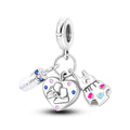 Amarante Jewelry Shoes & Heart Trio Dangle Charm