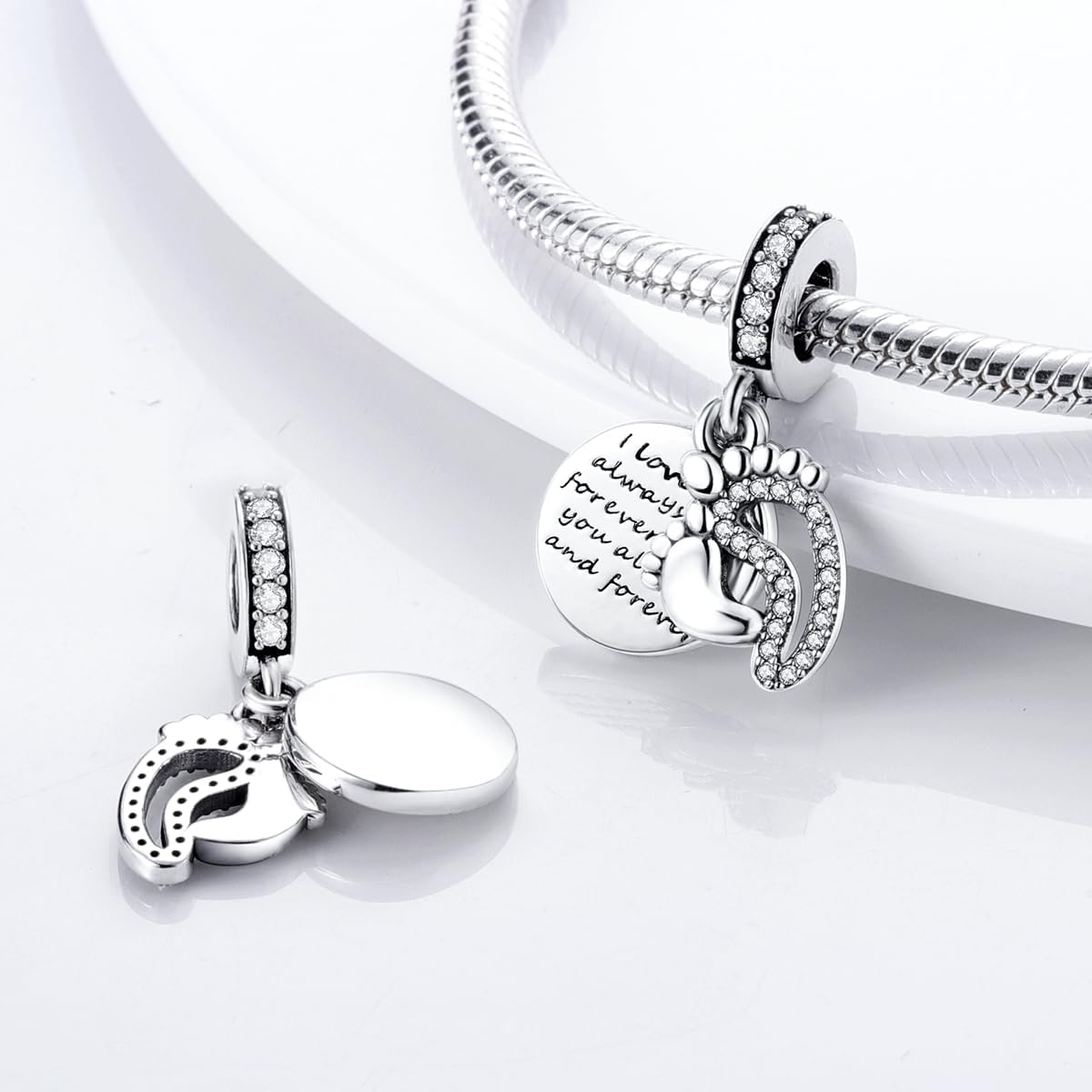 Amarante Jewelry Baby Foot Mom Love Charm
