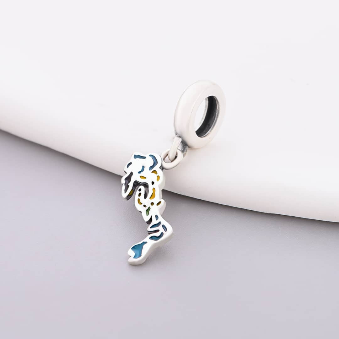 Amarante Jewelry Bahamas Map Flag Dangle Charm