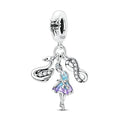 Amarante Jewelry Ballerina, Swan & Infinity Triple Dangle Charm