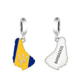 Amarante Jewelry Barbados Map Dangle Charm