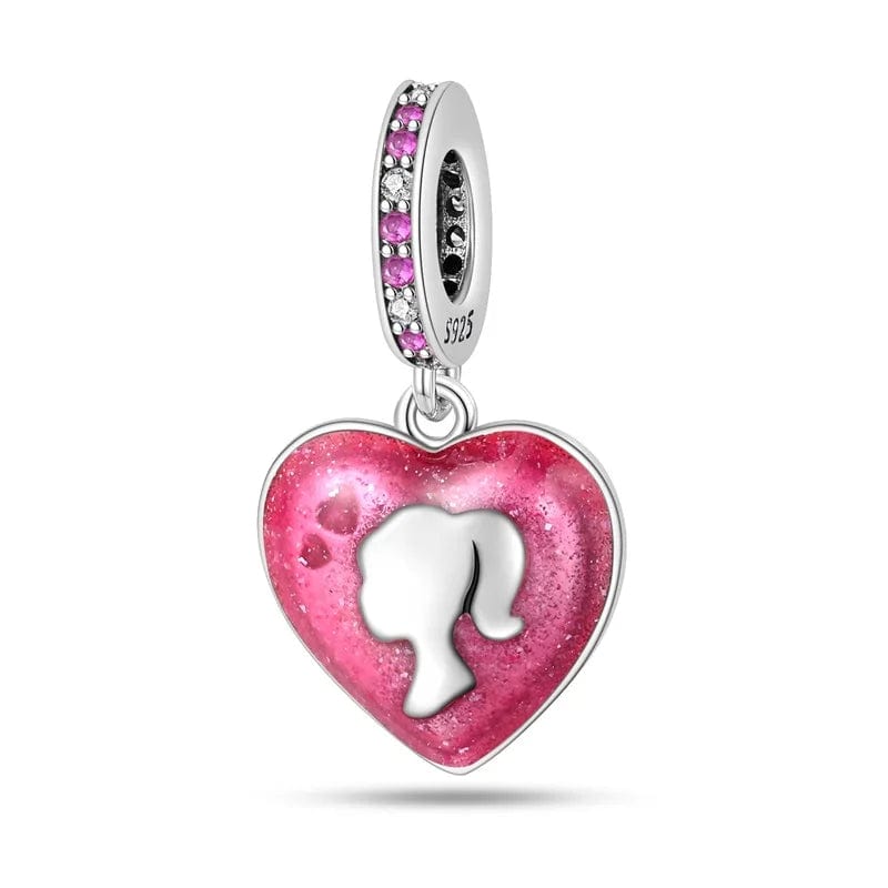 Amarante Jewelry Barbie Pink Heart Charm