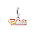 Amarante Jewelry Barcelona - Catalunya Race Track with Spanish Flag Colors Dangle Charm